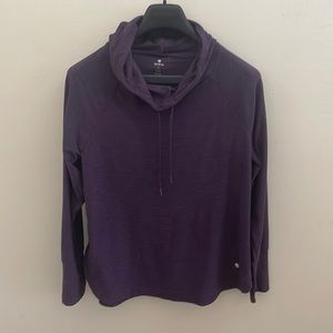 Eggplant stretch workout pullover